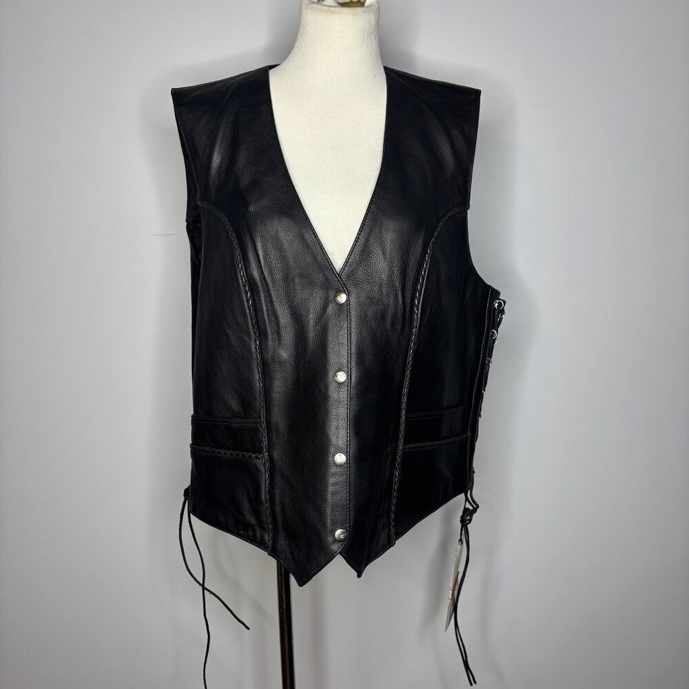 Milwaukee Leather - Black Leather Vest